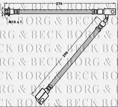 BORG & BECK bbh7919 -  Тормозной шланг